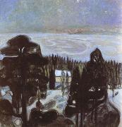 Edvard Munch The night oil painting on canvas